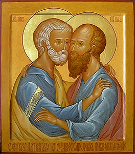 Икона апостолов Петра и Павла